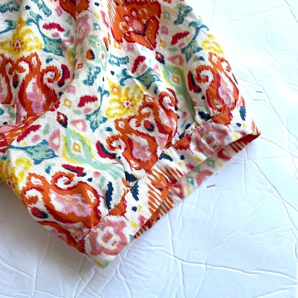 Short Sleeve Top Christian Siriano New York Button Up Crop Size Large - Picture 7 of 10